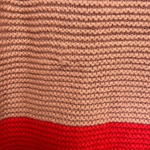 New York & Company Pink and Red Striped Sweater- Large - Picture 10 of 13